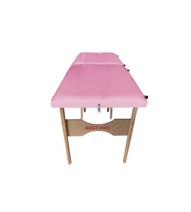 Maca de Madeira Portátil Com Orifício Estofado Rosa MT-02RO - Best Pro